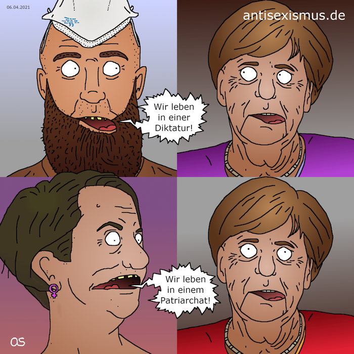 Patriarchat/Diktatur (Cartoon)