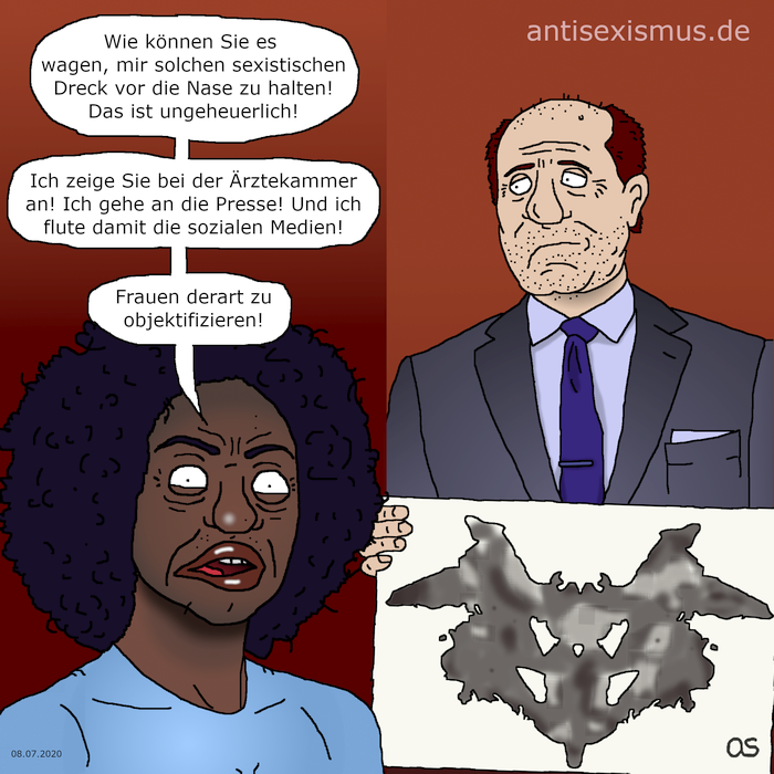 Rorschach-Sexismus  (Cartoon)